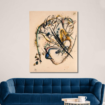 Acquerello Con Sette Tratti Wassily Kandinsky wk252 quadro stampato su tela