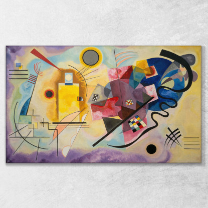 Giallo Rosso Blu Wassily Kandinsky wk258 quadro stampato su tela