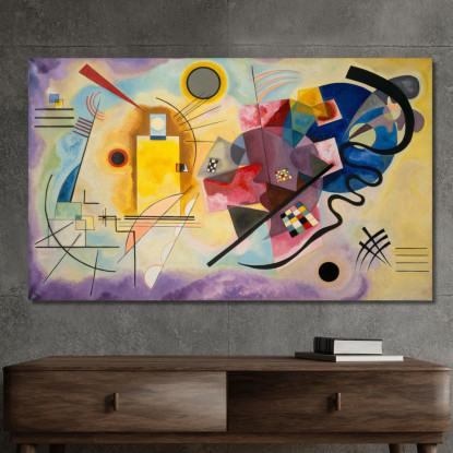 Giallo Rosso Blu Wassily Kandinsky wk258 quadro stampato su tela