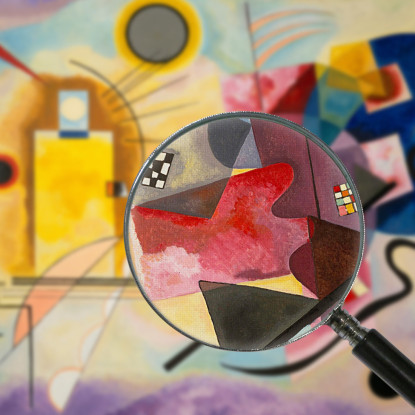 Giallo Rosso Blu Wassily Kandinsky wk258 quadro stampato su tela