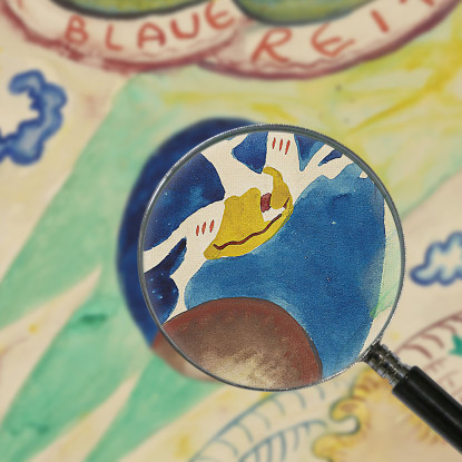 Disegno Per La Copertina Dell'Almanacco The Blue Rider Iii Wassily Kandinsky wk265 quadro stampato su tela