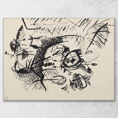 Progetto Di Composizione Vii Ii Wassily Kandinsky wk273 quadro stampato su tela