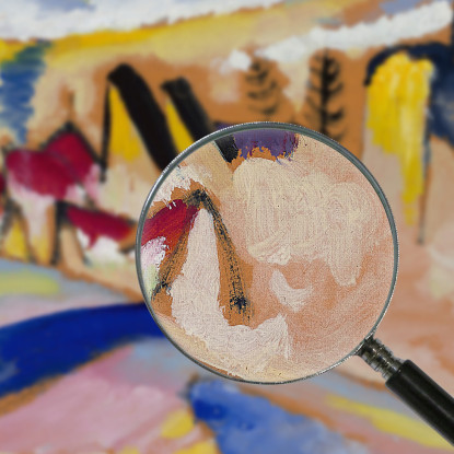 Studio Per L'Inverno N. Ii Wassily Kandinsky wk288 quadro stampato su tela