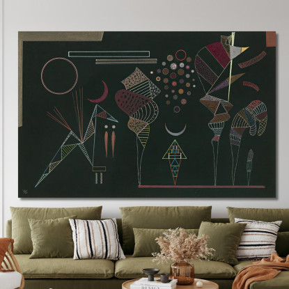 Studio Per Contrasti Ridotti Wassily Kandinsky wk291 quadro stampato su tela