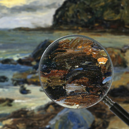 Sestri Sulla Spiaggia Wassily Kandinsky wk293 quadro stampato su tela