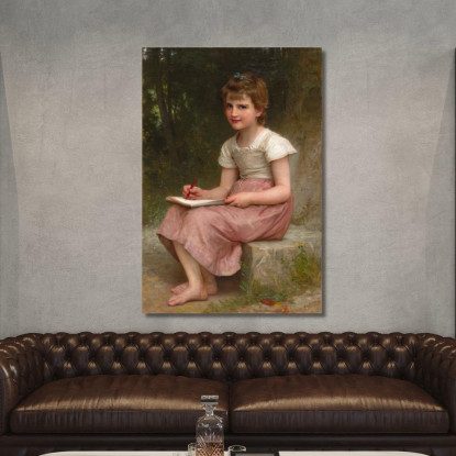 Una Chiamata William Bouguereau wbg1 quadro stampato su tela