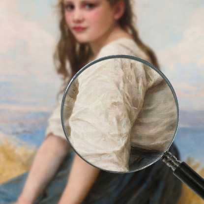 In Riva Al Mare William Bouguereau wbg13 quadro stampato su tela