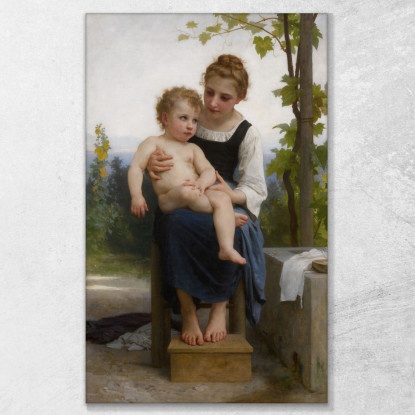 Prima Del Bagno William Bouguereau wbg15 quadro stampato su tela
