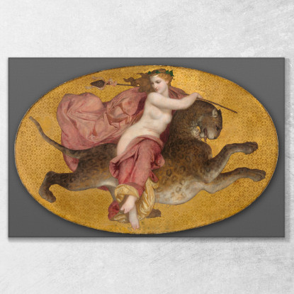 Baccante Su Una Pantera William Bouguereau wbg16 quadro stampato su tela