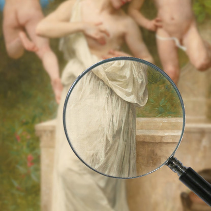 Ferite D'Amore William Bouguereau wbg22 quadro stampato su tela