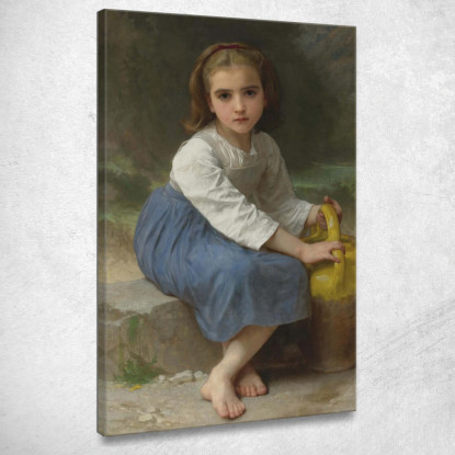 Ragazza Con La Brocca William Bouguereau wbg56 quadro stampato su tela
