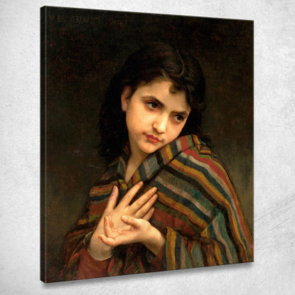 Quello Freddoloso William Bouguereau wbg62 quadro stampato su tela