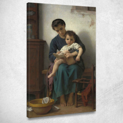 La Sorella Maggiore William Bouguereau wbg63 quadro stampato su tela