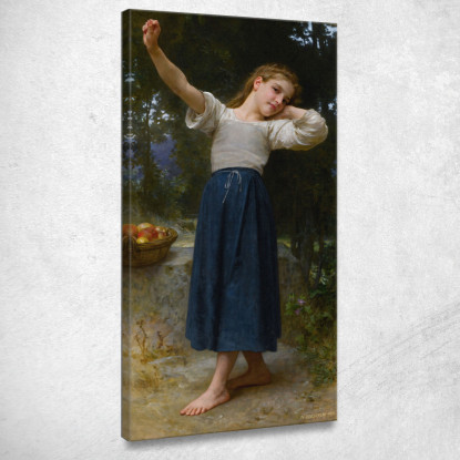 La Pigra William Bouguereau wbg67 quadro stampato su tela