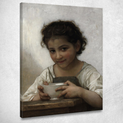 Zuppa Di Latte William Bouguereau wbg72 quadro stampato su tela
