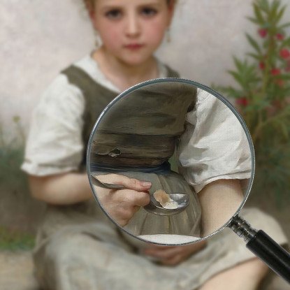 Colazione Mattutina William Bouguereau wbg80 quadro stampato su tela