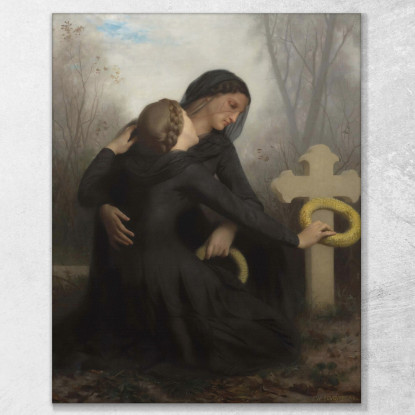 Giorno Dei Morti Ognissanti William Bouguereau wbg83 quadro stampato su tela