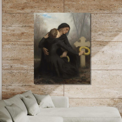 Giorno Dei Morti Ognissanti William Bouguereau wbg83 quadro stampato su tela