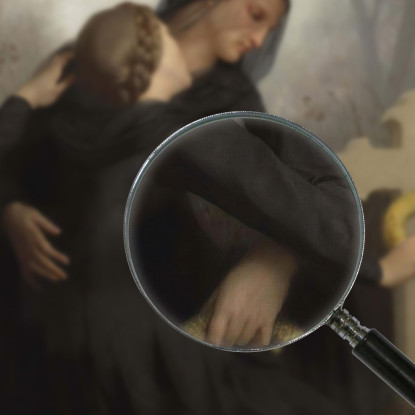 Giorno Dei Morti Ognissanti William Bouguereau wbg83 quadro stampato su tela