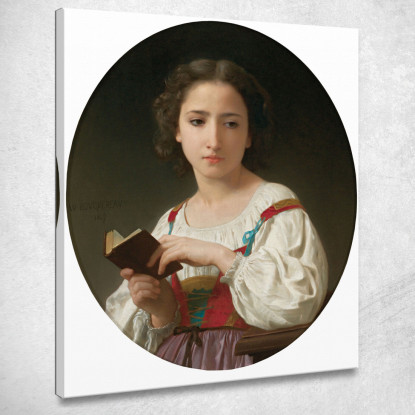 Il Libro Delle Ore William Bouguereau wbg86 quadro stampato su tela