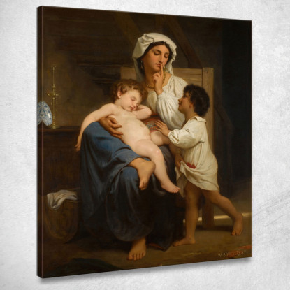 Dormire 2 William Bouguereau wbg90 quadro stampato su tela