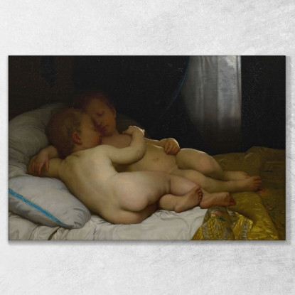 I Bambini Addormentati William Bouguereau wbg96 quadro stampato su tela