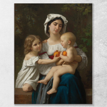 Arance William Bouguereau wbg98 quadro stampato su tela