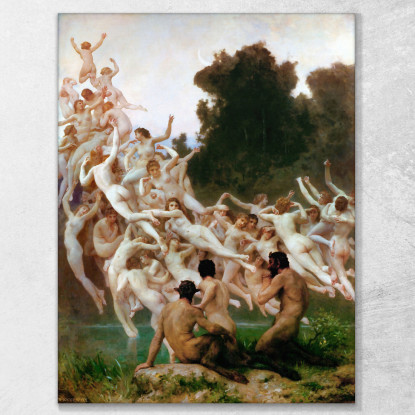 Le Oreades William Bouguereau wbg99 quadro stampato su tela