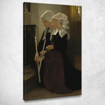 L'Augurio A Sant'Anna D'Auray William Bouguereau wbg100 quadro stampato su tela