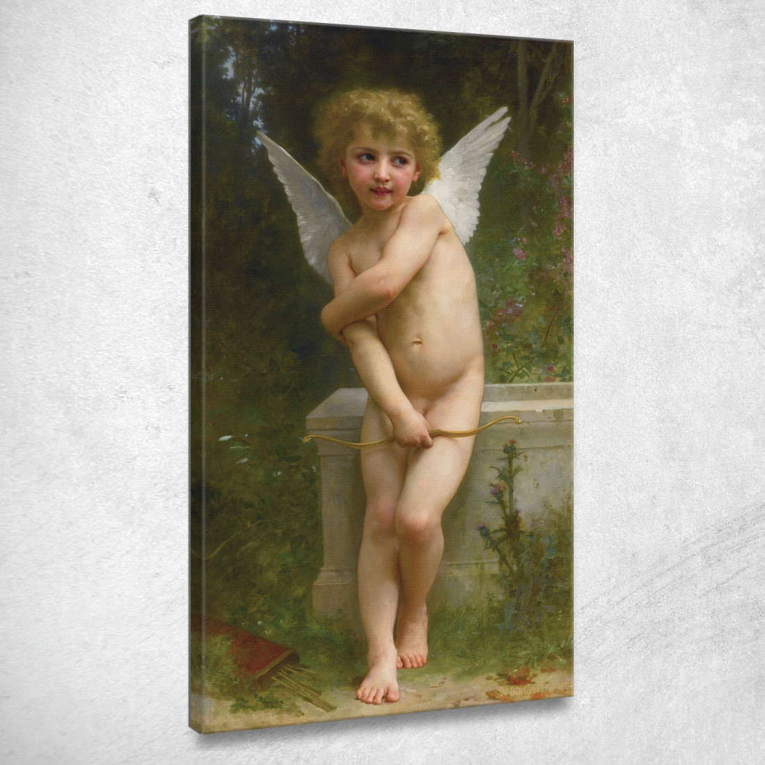 Amore Piqué  William Bouguereau wbg106 quadro stampato su tela