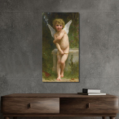 Amore Piqué  William Bouguereau wbg106 quadro stampato su tela