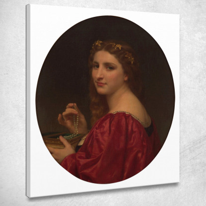 Margherita William Bouguereau wbg115 quadro stampato su tela