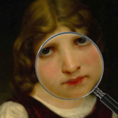 Mignon William Bouguereau wbg116 quadro stampato su tela