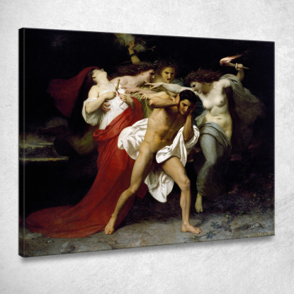 Oreste Inseguito Dalle Furie William Bouguereau wbg120 quadro stampato su tela