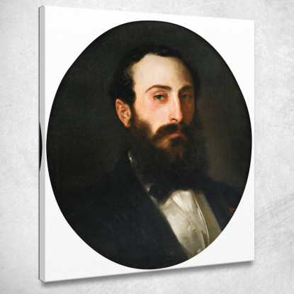 Ritratto Di Fernando Bartholoni William Bouguereau wbg130 quadro stampato su tela