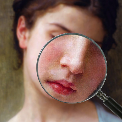 Ritratto Di Giovane Ragazza William Bouguereau wbg131 quadro stampato su tela