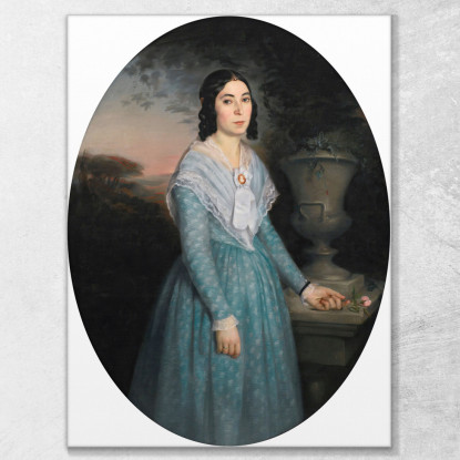 Ritratto Di Marie Célina Brieu William Bouguereau wbg134 quadro stampato su tela