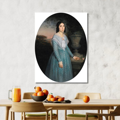 Ritratto Di Marie Célina Brieu William Bouguereau wbg134 quadro stampato su tela