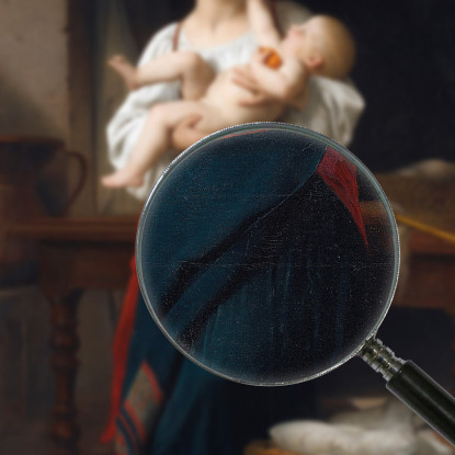 Le Prime Carezze William Bouguereau wbg135 quadro stampato su tela