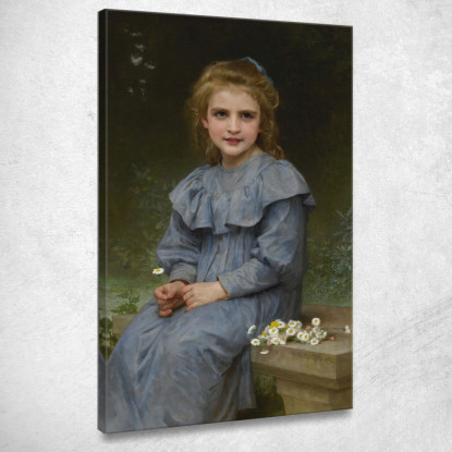 Margherite William Bouguereau wbg137 quadro stampato su tela