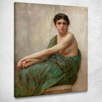 Riflessione William Bouguereau wbg141 quadro stampato su tela