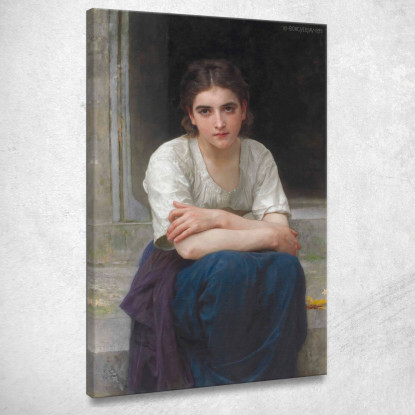 Fantasticheria Sulla Soglia William Bouguereau wbg142 quadro stampato su tela