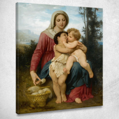La Sacra Famiglia William Bouguereau wbg144 quadro stampato su tela