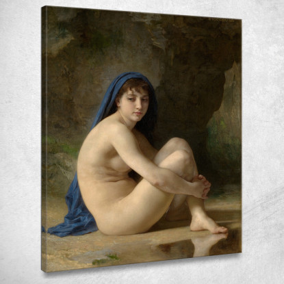 Nudo Seduto William Bouguereau wbg145 quadro stampato su tela