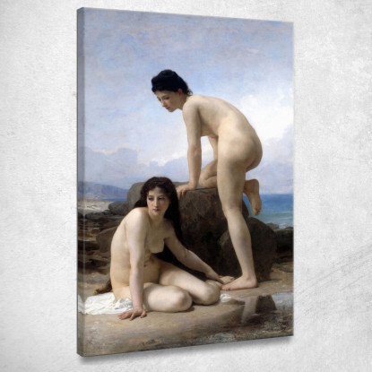 I Bagnanti William Bouguereau wbg153 quadro stampato su tela