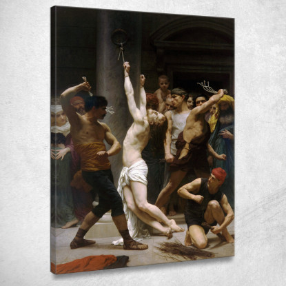 La Flagellazione Di Nostro Signore Gesù Cristo William Bouguereau wbg160 quadro stampato su tela