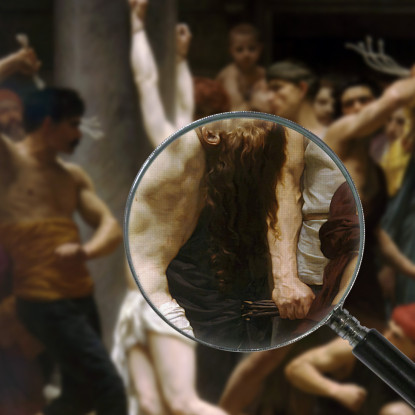 La Flagellazione Di Nostro Signore Gesù Cristo William Bouguereau wbg160 quadro stampato su tela