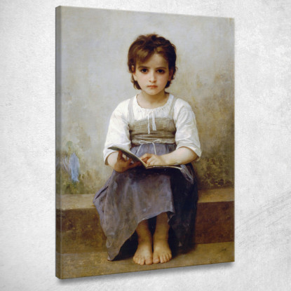 La Dura Lezione William Bouguereau wbg161 quadro stampato su tela