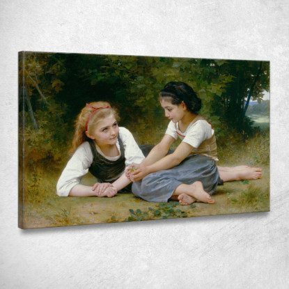 I Raccoglitori Di Noci William Bouguereau wbg165 quadro stampato su tela