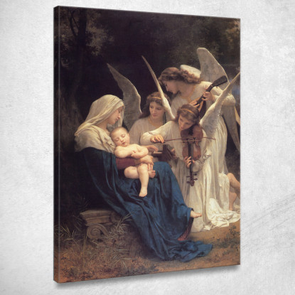 Il Canto Degli Angeli William Bouguereau wbg167 quadro stampato su tela